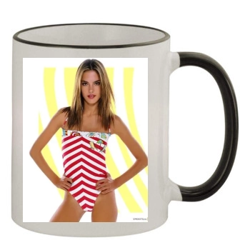 Alessandra Ambrosio 11oz Colored Rim & Handle Mug