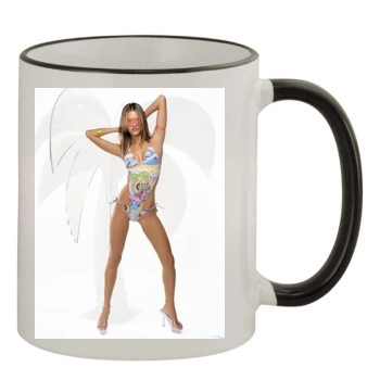 Alessandra Ambrosio 11oz Colored Rim & Handle Mug