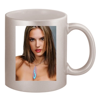 Alessandra Ambrosio 11oz Metallic Silver Mug