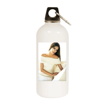 Alessandra Ambrosio White Water Bottle With Carabiner