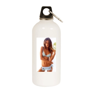 Alessandra Ambrosio White Water Bottle With Carabiner