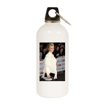 Alex Curran White Water Bottle With Carabiner