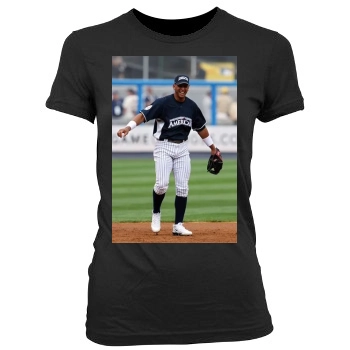 Alex Rodriguez Women's Junior Cut Crewneck T-Shirt