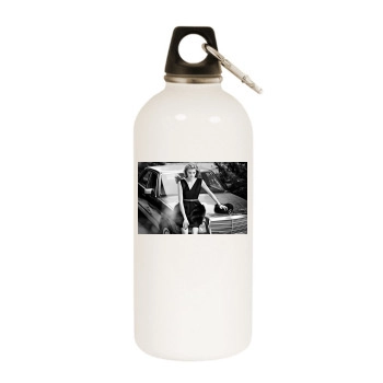 Saara Sihvonen White Water Bottle With Carabiner