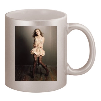 Alexis Dziena 11oz Metallic Silver Mug