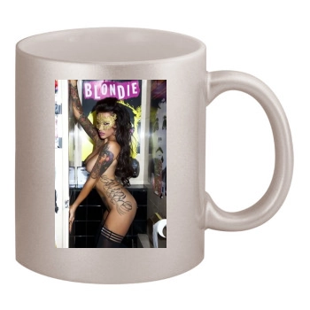 Sallie Axl 11oz Metallic Silver Mug