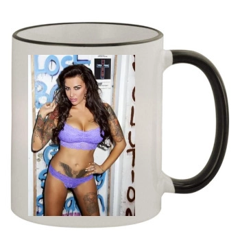 Sallie Axl 11oz Colored Rim & Handle Mug