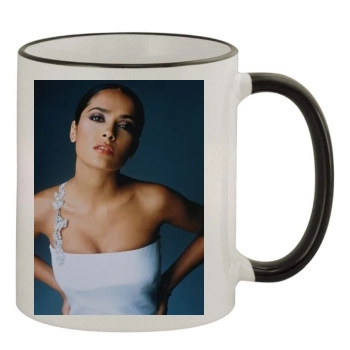 Salma Hayek 11oz Colored Rim & Handle Mug