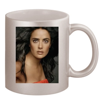 Salma Hayek 11oz Metallic Silver Mug