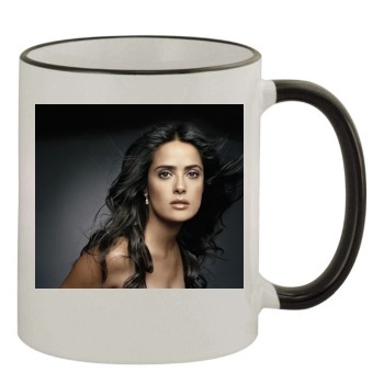 Salma Hayek 11oz Colored Rim & Handle Mug