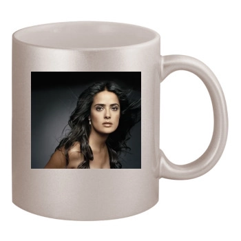 Salma Hayek 11oz Metallic Silver Mug