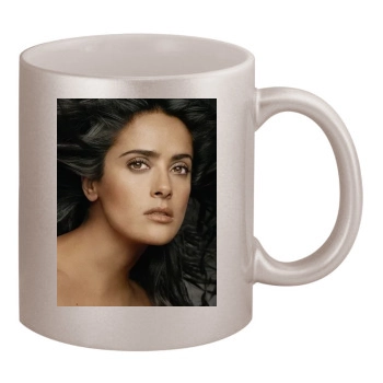 Salma Hayek 11oz Metallic Silver Mug