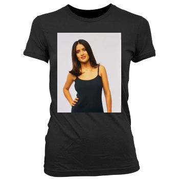 Salma Hayek Women's Junior Cut Crewneck T-Shirt