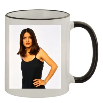 Salma Hayek 11oz Colored Rim & Handle Mug