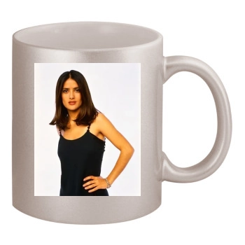 Salma Hayek 11oz Metallic Silver Mug