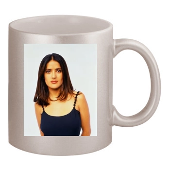 Salma Hayek 11oz Metallic Silver Mug