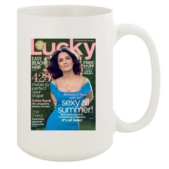 Salma Hayek 15oz White Mug