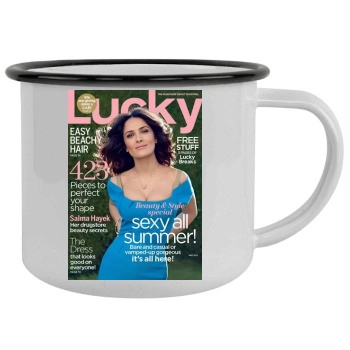 Salma Hayek Camping Mug