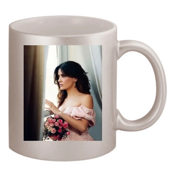 Salma Hayek 11oz Metallic Silver Mug