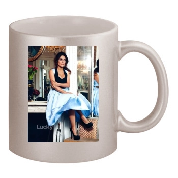 Salma Hayek 11oz Metallic Silver Mug