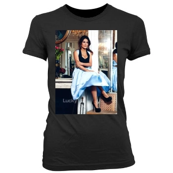 Salma Hayek Women's Junior Cut Crewneck T-Shirt