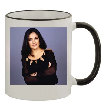 Salma Hayek 11oz Colored Rim & Handle Mug