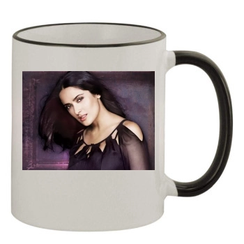 Salma Hayek 11oz Colored Rim & Handle Mug