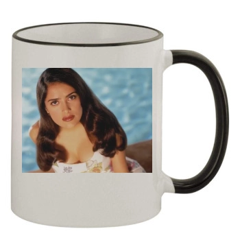 Salma Hayek 11oz Colored Rim & Handle Mug