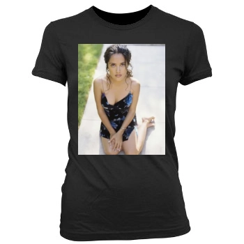 Salma Hayek Women's Junior Cut Crewneck T-Shirt