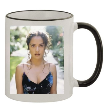 Salma Hayek 11oz Colored Rim & Handle Mug