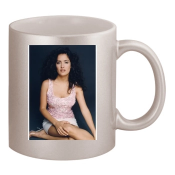 Salma Hayek 11oz Metallic Silver Mug