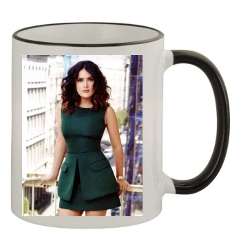 Salma Hayek 11oz Colored Rim & Handle Mug