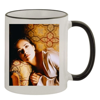 Salma Hayek 11oz Colored Rim & Handle Mug