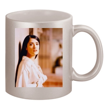 Salma Hayek 11oz Metallic Silver Mug