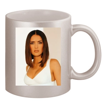 Salma Hayek 11oz Metallic Silver Mug