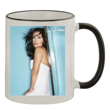 Salma Hayek 11oz Colored Rim & Handle Mug