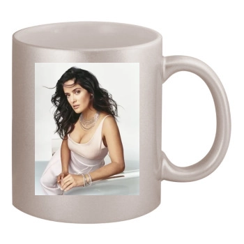 Salma Hayek 11oz Metallic Silver Mug