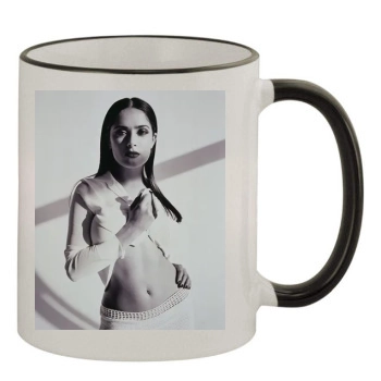 Salma Hayek 11oz Colored Rim & Handle Mug