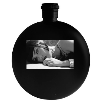 Salma Hayek Round Flask