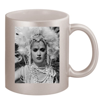 Salma Hayek 11oz Metallic Silver Mug