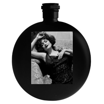 Salma Hayek Round Flask