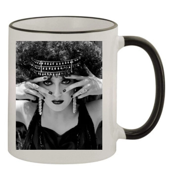 Salma Hayek 11oz Colored Rim & Handle Mug