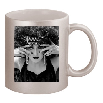 Salma Hayek 11oz Metallic Silver Mug