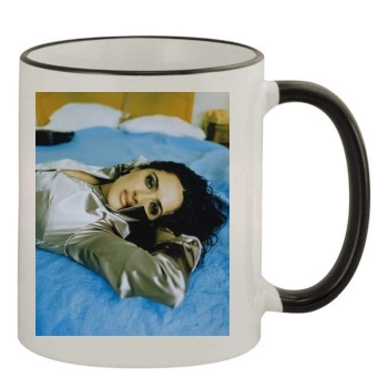 Salma Hayek 11oz Colored Rim & Handle Mug