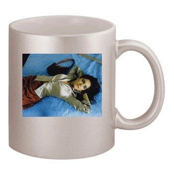 Salma Hayek 11oz Metallic Silver Mug