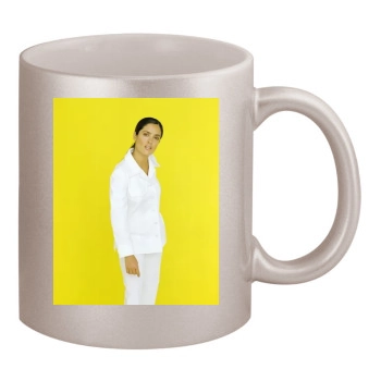 Salma Hayek 11oz Metallic Silver Mug