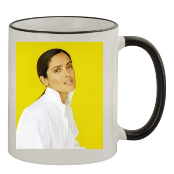 Salma Hayek 11oz Colored Rim & Handle Mug