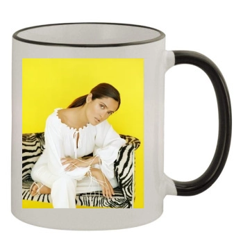 Salma Hayek 11oz Colored Rim & Handle Mug