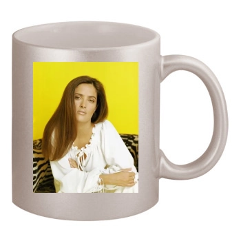 Salma Hayek 11oz Metallic Silver Mug