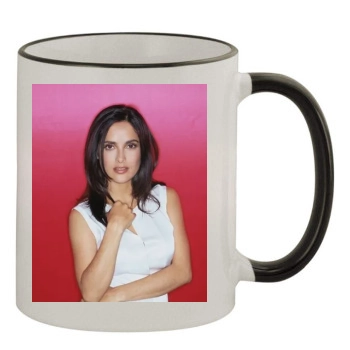 Salma Hayek 11oz Colored Rim & Handle Mug